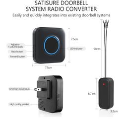 BITIWEND Wireless Doorbell Chime for Blink - Compatible with Blink Video Doorbell and Blink Video Doorbell (2nd Gen) (1 Video Doorbell Extender 2 Rece