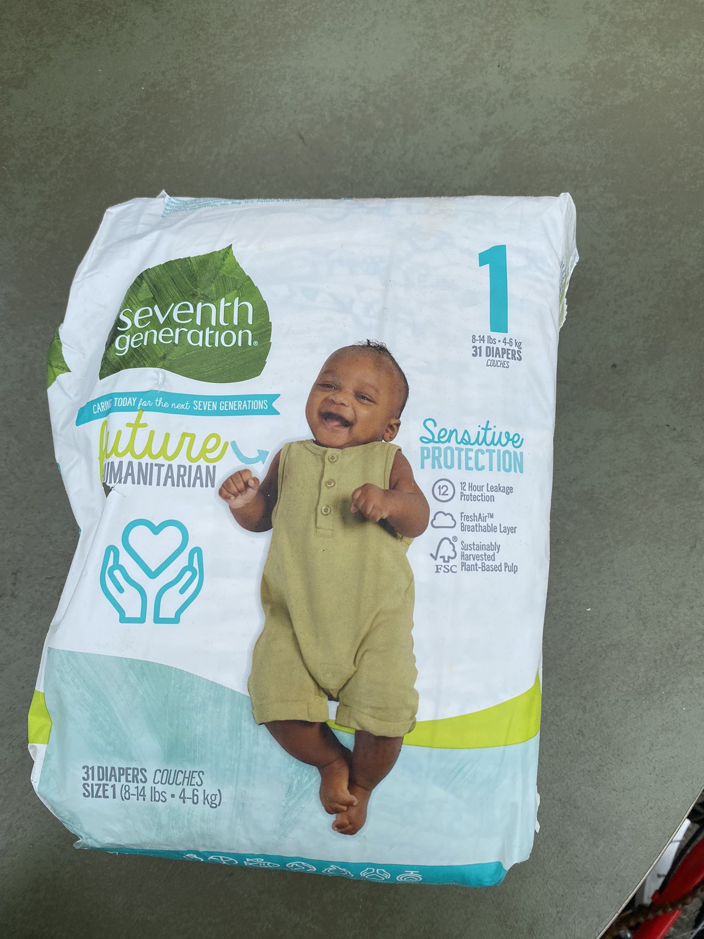 Seventh Generation Stage 1 Baby Diapers
