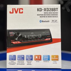 Brand New, JVC  KD-XD28BT Digital Media Receiver with Bluetooth® / USB / 13-Band EQ / JVC Remote App Compatibility