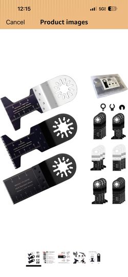 20 Pcs Oscillating Tool Blades Combination Pack with 3 Types Tools for Wood and Soft Metal Compatible with Star-Lock Tools