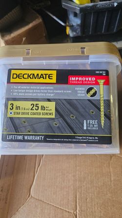 Deckmate 3-Inch Star Drive Deck Screws 25 lb