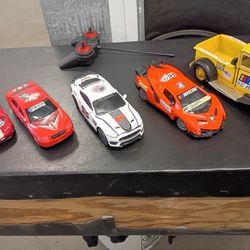 The 4 Sport Cars are Customized With NASCAR Stickers 