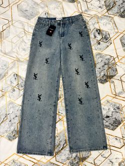 women's denim pants YSL