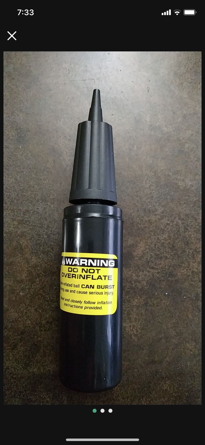 $6 ball hand pump