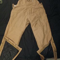 WOLVERINE Men's Sawmill Insulated Overalls XXL/Reg. Whiskey