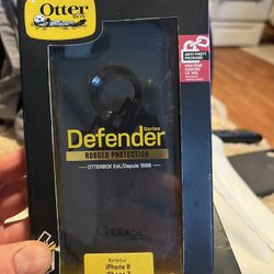 Black Otter Box Case IPhone 7&8