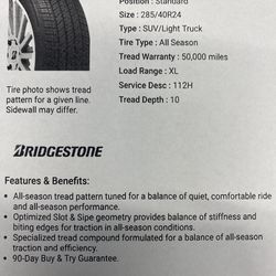 (contact info removed) tires 150 each Bridgestone