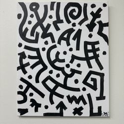 Doodle Canvas (Original Hand Made)
