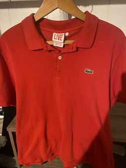 Red Lacoste polo