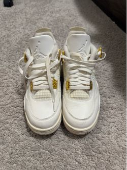 Jordan 4 gold metallic size 8w/6.5m