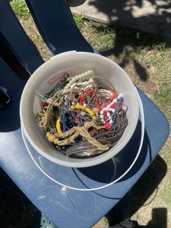 Small Bucket Of Jewelry 