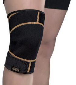 Copper Fit unisex adult Rapid Relief Knee Wrap with Hold/Cold Therapy