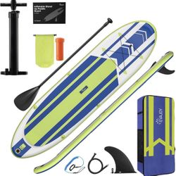 EVAJOY Inflatable Paddle Board 6'' Thick Around Stand Up Paddle Board