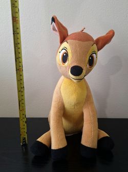 DISNEY BAMBI 12" SITTING DEER FAWN PLUSH - EXCELLENT CONDITION