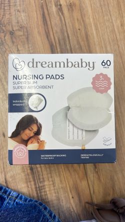 dreambaby White Nursing Pads - Super Slim, Super Absorbent (60 Pack)