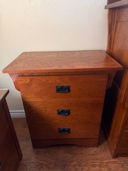 Solid wood night stand