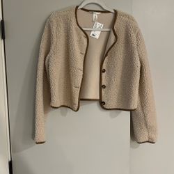 Zara Sherpa beige Jacket