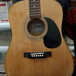 Used Guitar With Soft Carrying Bag And Accessories 
