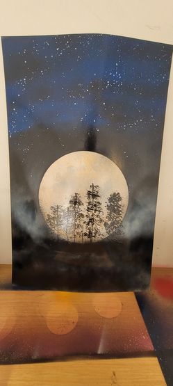 Spray paint hand made