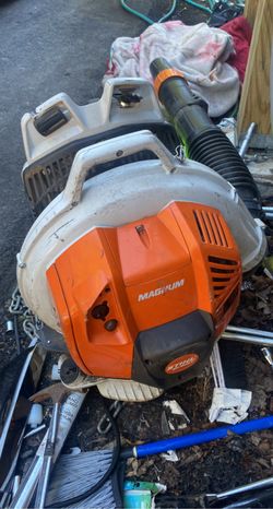 bag pack leaf blower magnum stihl br800c