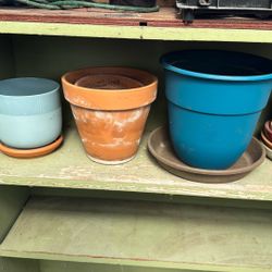 Lot Of Planters/ Pots/ Trays