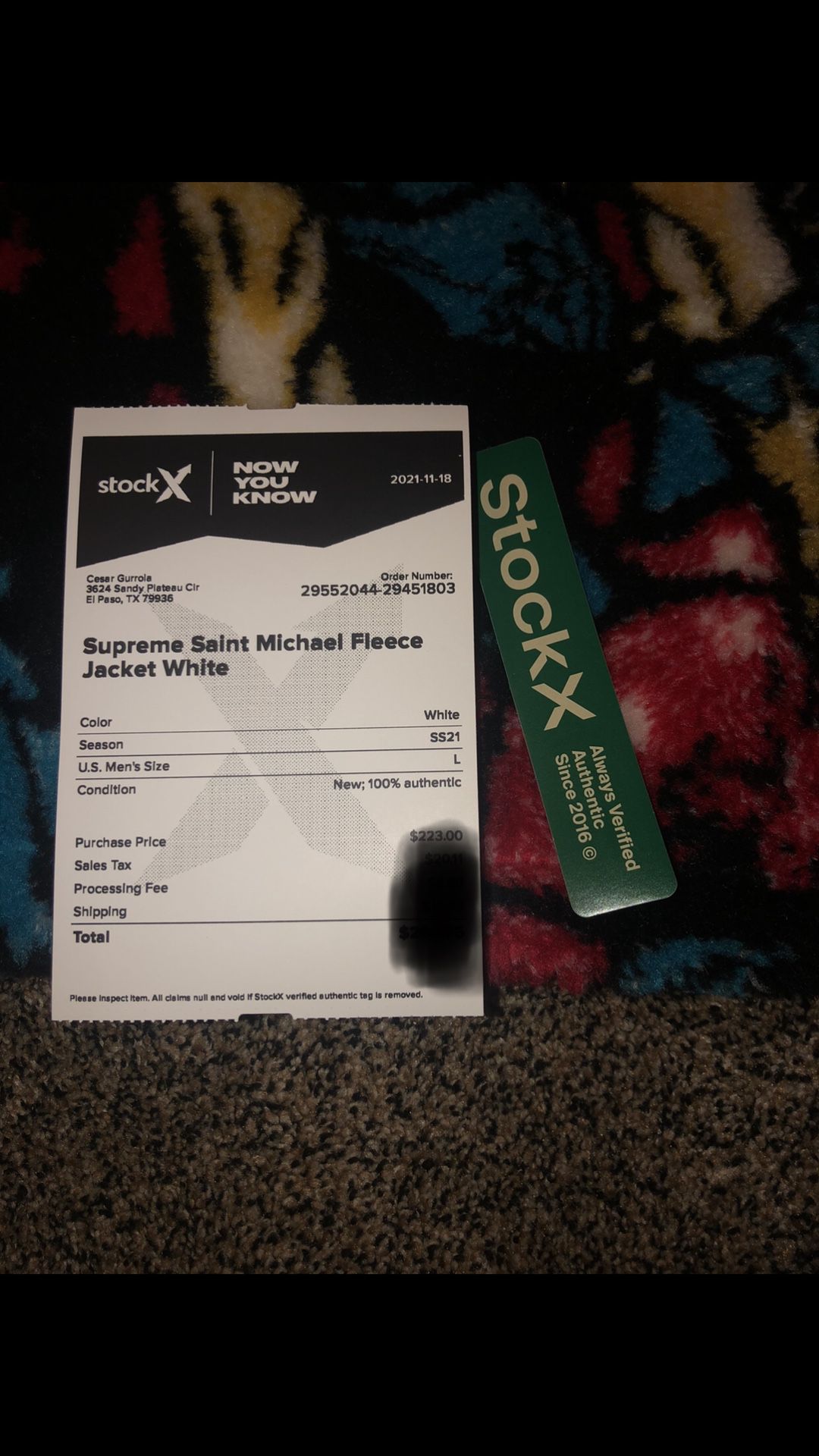 Supreme  St. Michael  Jacket Brand New With StockX  Verifications