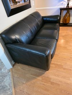 Black Leather Sofa