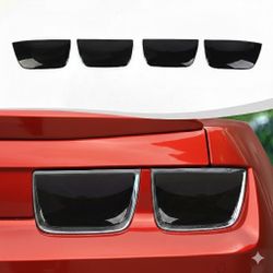 Rear Tail Light Lamp Cover Trim Kit 4pcs For Chevy Camaro 2010-13 Smoked Black