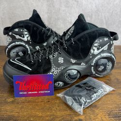 Nike Air Zoom Flight 95 SP x Supreme Black White Paisley Size 12 DJ8604-001 Men’s Shoes OG Rare