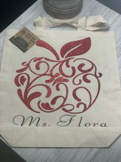 Teacher/principal tote bag (personalized name)