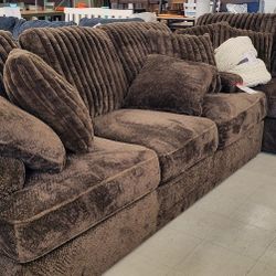 Corduroy Sofa and Loveseat Set