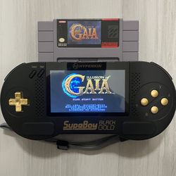 Hyperkin SupaBoy Black Gold - SNES - PLEASE READ