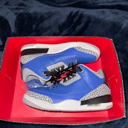 Air Jordan 3 Retro Blue Cement Men’s Size 8