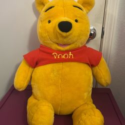 Disney Winnie the Pooh "I Talk" 28” Jumbo Vtg Plush Fisher-Price Tested Works
