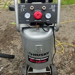 Husky 20 gallon Quieter  Air compressor 