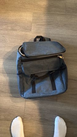 Gray Insulated Backpack Cooler