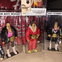 WWE Hart foundation action figures