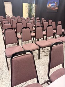 Commercial Stackable Banquet Chairs – Upholstered – 100 Available