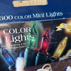 Lots Of Outdoor Christmas Lights (multicolor Strings, Icicles White Only And Blue Only)