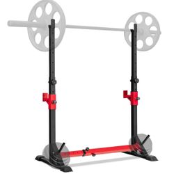 Costway Adjustable Squat Rack Stand Multi-function Barbell Rack Home Gym Fitness
