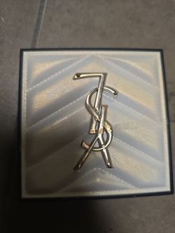 Saint Laurent YSL Monogram Brooch Pin