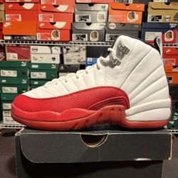 Jordan 12 Cherry Grade School 