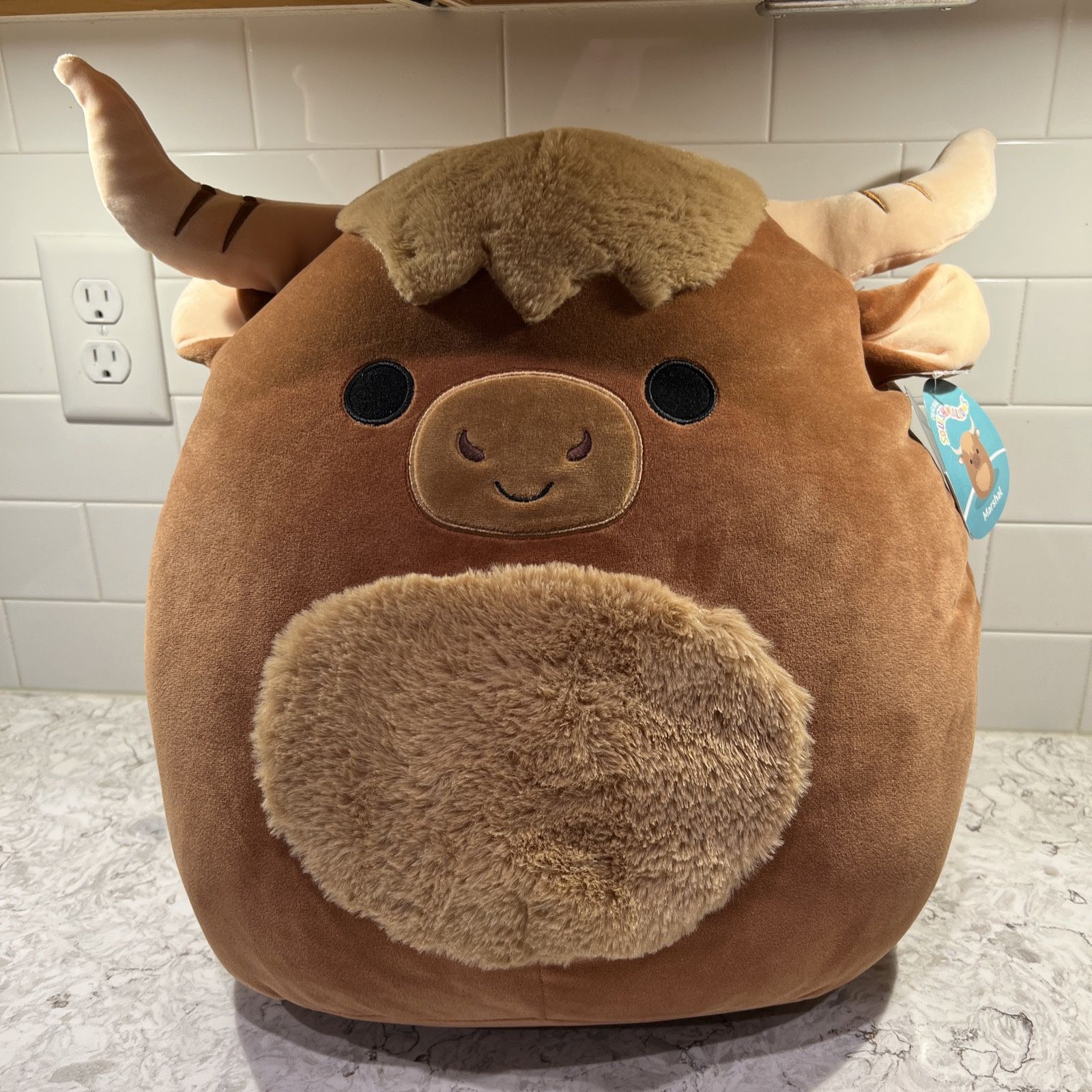 Squishmallow 16 in Highland Cow Yak Marshal Kellytoy