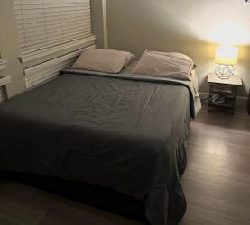 Queen Mattress with spring box and base