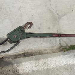 Vintage coffing hoist / come along