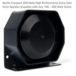 Xprite Compact 200 Watt High Performance Extra Slim Siren Speaker (Capable with Any 100 - 200 Watt Siren)

