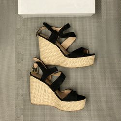 Steve Madden Black Wedges