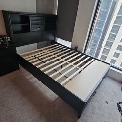 Queen Bed Frame And Matching Nightstand