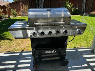 Nexgrill 5-Burner Propane Gas Grill w/ Side Burner + Propane Tank - $125