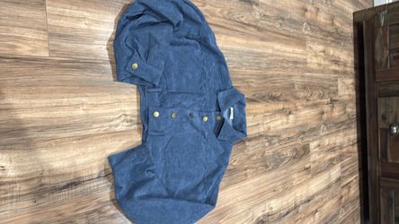 Blue cropped jacket